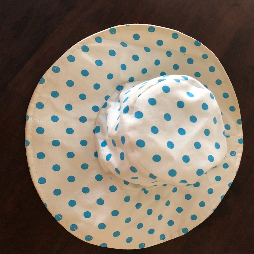 Vintage Polka Dot Sub Hat 100% Cotton Hong Kong